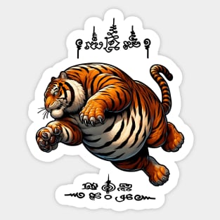 Thai Tattoo Parody "Sak Yant Tiger" Sticker